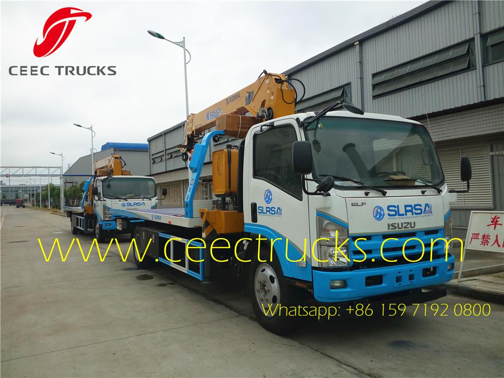 ISUZU 5T road wrecker truck mounted crane ISUZU 5T road wrecker truck mounted crane