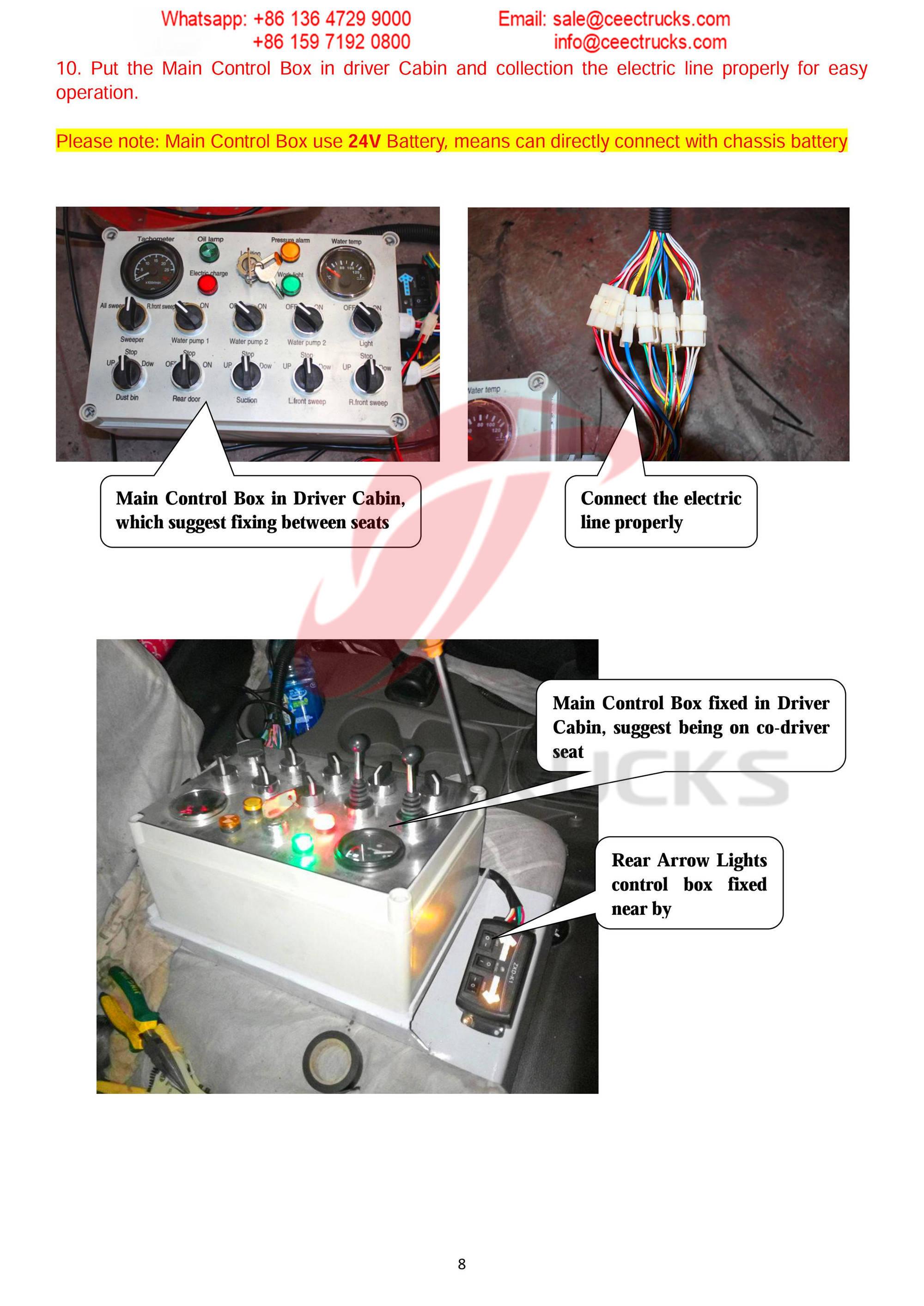 How to install road sweeper superstructure