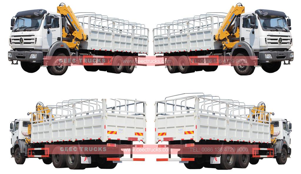 5tons knuckle boom crane truck beiben