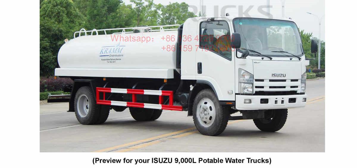 Antigua and Barbuda--ISUZU 9000Liters Drinker Water Bowser manual Antigua and Barbuda--ISUZU 9000Liters Drinker Water Bowser manual
