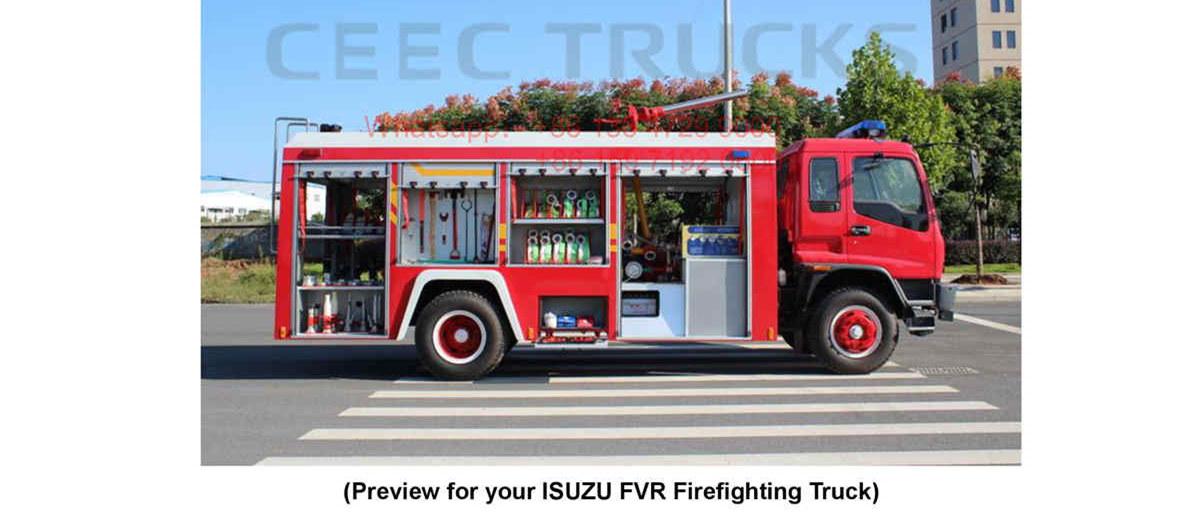 Ameria--ISUZU FVR 5CBM Water & Foam fire fighting truck Ameria--ISUZU FVR 5CBM Water & Foam fire fighting truck