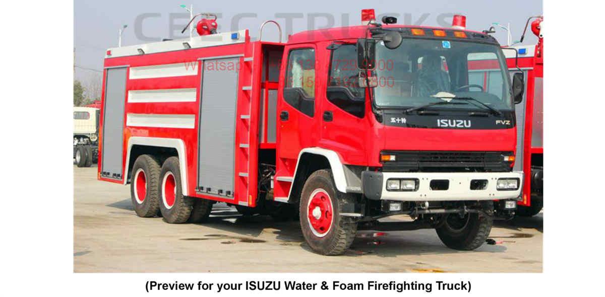 ISUZU FVZ 6000L water & 2000L foam fire truck ISUZU FVZ 6000L water & 2000L foam fire truck