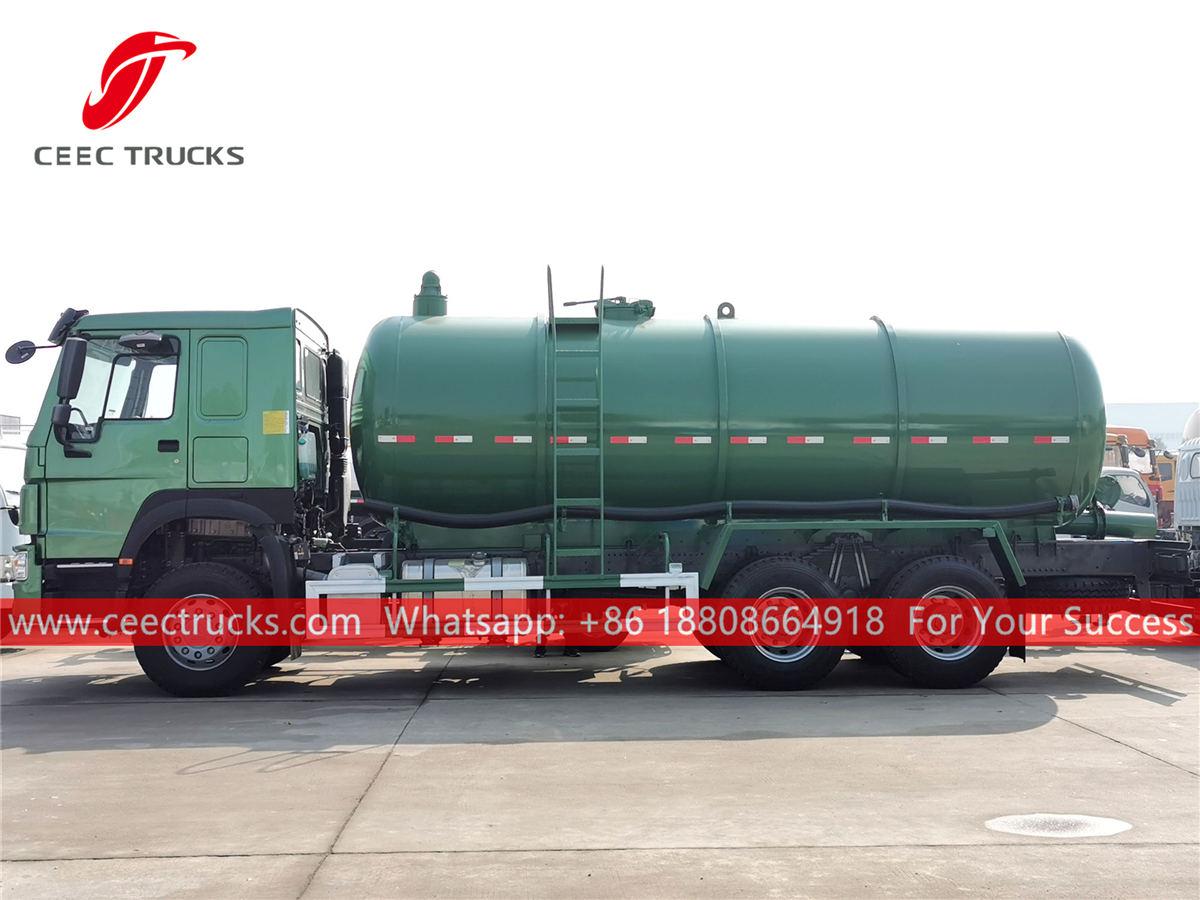 HOWO 10 wheeler septic tanker truck HOWO 10 wheeler septic tanker truck