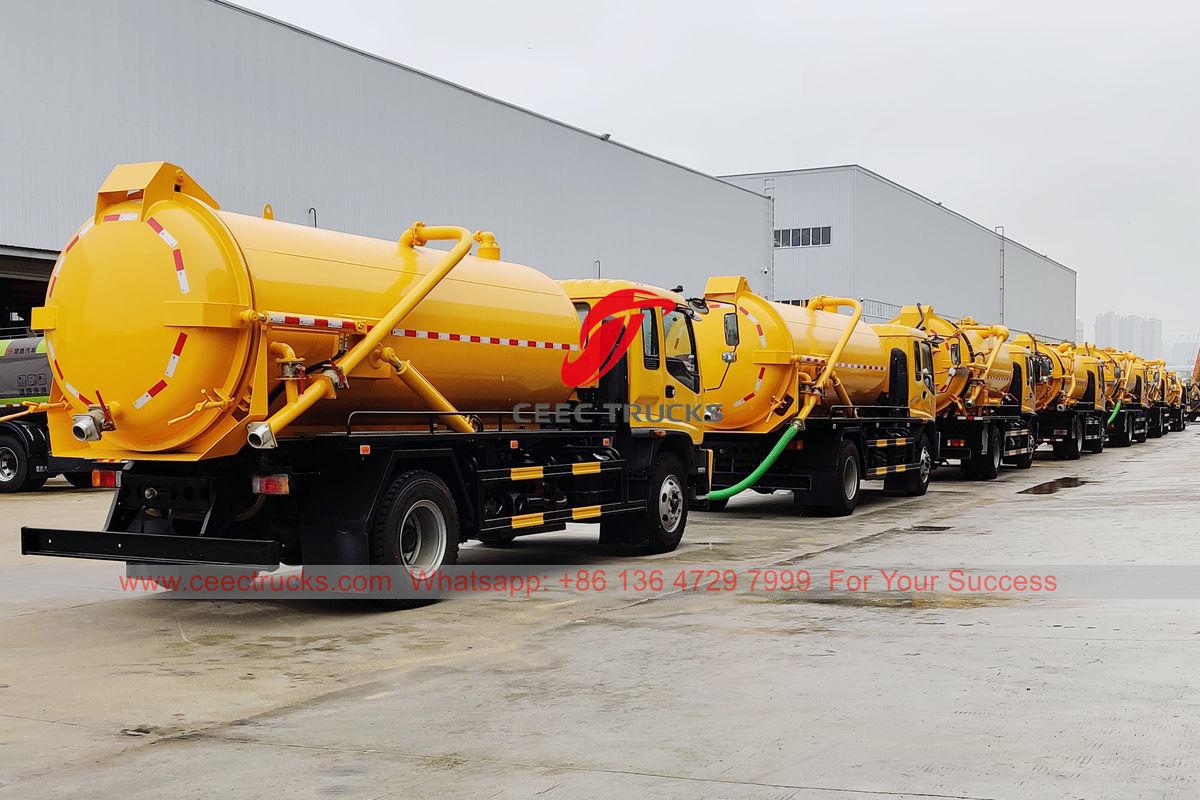 ISUZU vacuum tank trucks for export ISUZU vacuum tank trucks for export