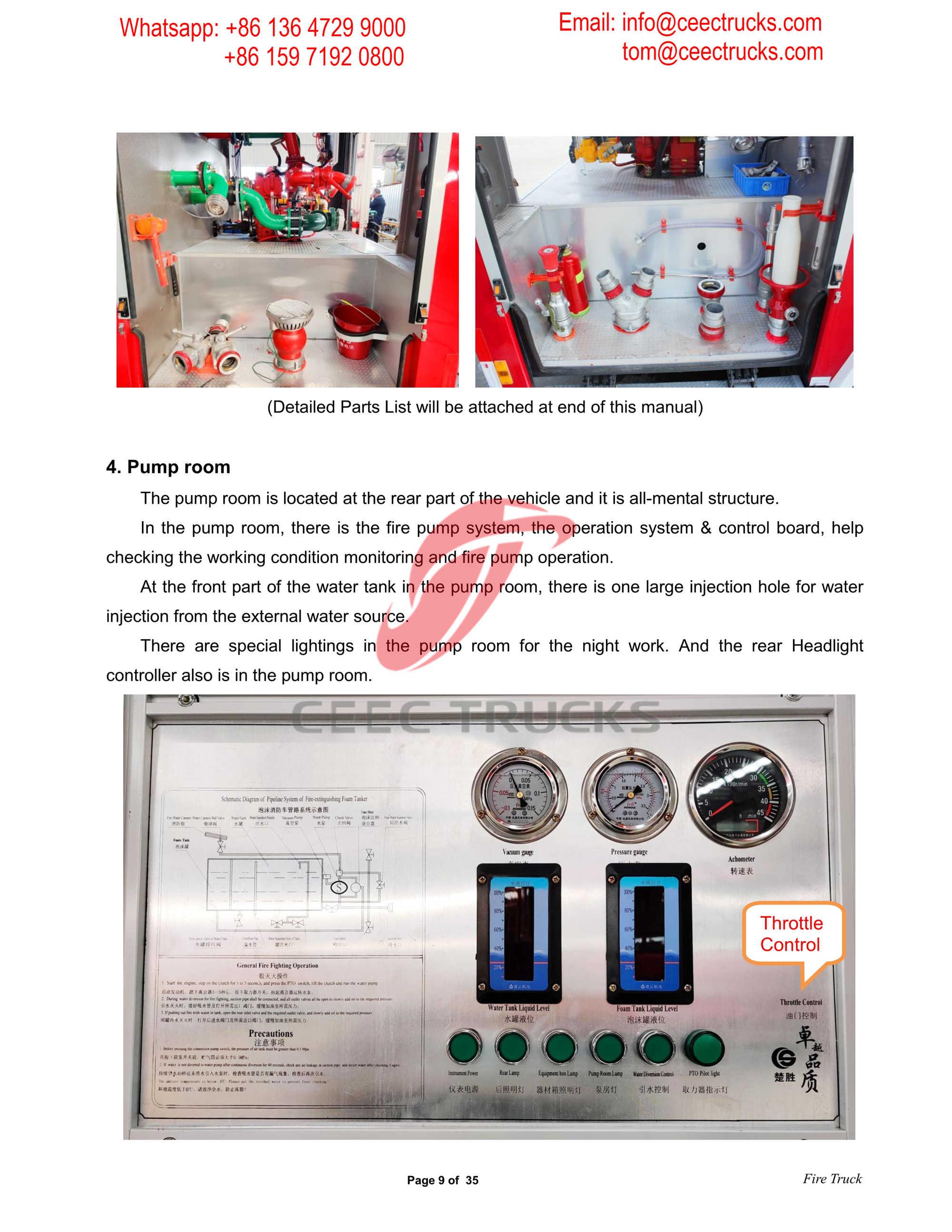 CEEC TRUCKS ISUZU FVR Water & Foam & Powder Fire Truck Manual--Ethiopia CEEC TRUCKS ISUZU FVR Water & Foam & Powder Fire Truck Manual--Ethiopia