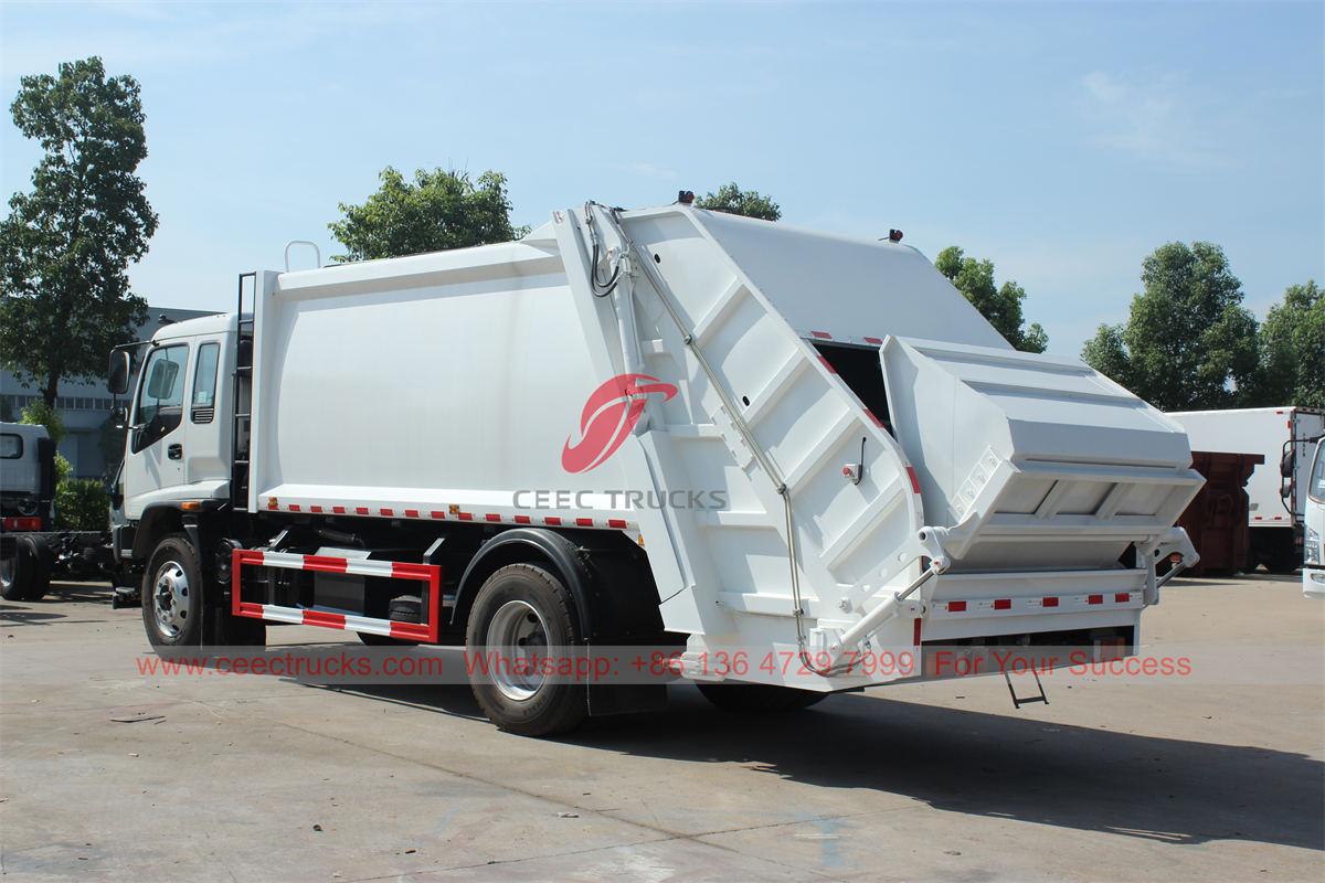 ISUZU FVR 14 CBM rear load garbage truck for sale ISUZU FVR 14 CBM rear load garbage truck for sale