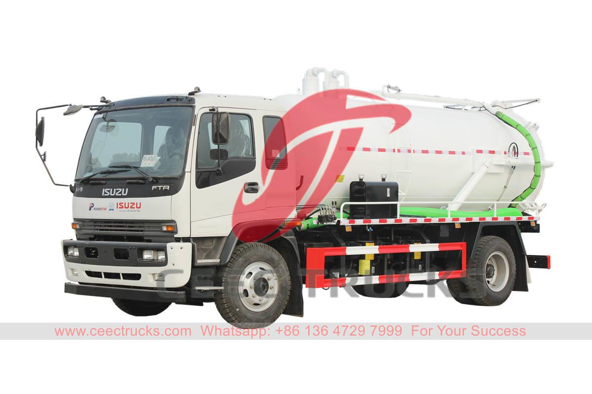ISUZU FTR 12000 liters vacuum suction truck at best price ISUZU FTR 12000 liters vacuum suction truck at best price