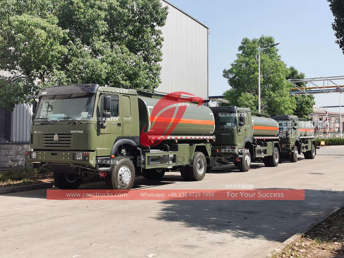 HOWO 4Ã4 military diesel bowser for sale HOWO 4Ã4 military diesel bowser for sale