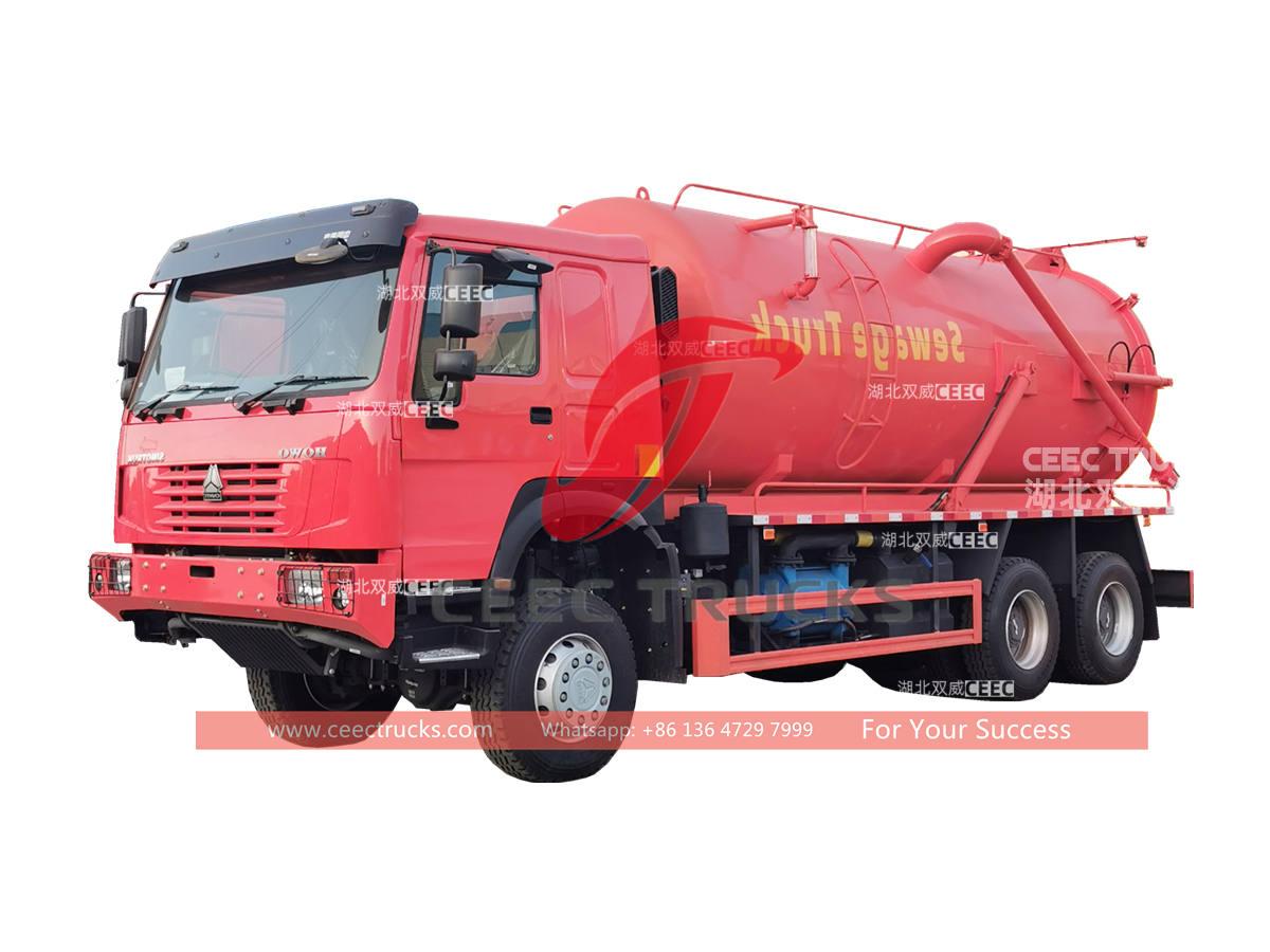 Custom-made HOWO 6×6 sewage suction truck for sale Custom-made HOWO 6×6 sewage suction truck for sale
