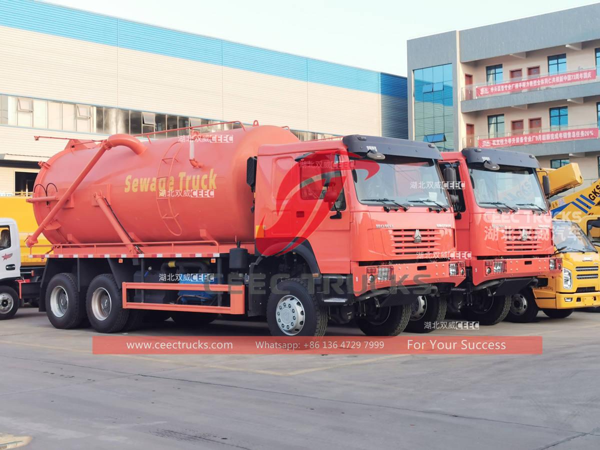 2 units HOWO 6×6 vacuum septic tank truck for sale 2 units HOWO 6×6 vacuum septic tank truck for sale
