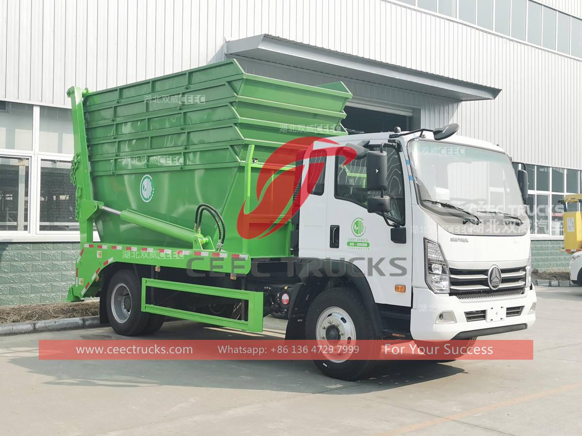 SINOTRUK 6 wheeler 8CBM skip bin lifter at best price SINOTRUK 6 wheeler 8CBM skip bin lifter at best price