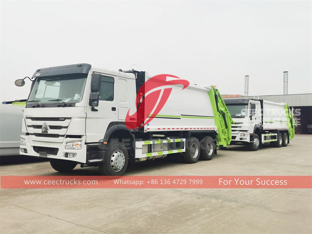 Factory original HOWO 10 wheeler rear loader garbage trucks for sale Factory original HOWO 10 wheeler rear loader garbage trucks for sale