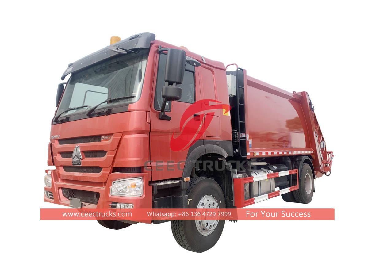 Customized HOWO 6 wheeler 12CBM refuse compressor truck Customized HOWO 6 wheeler 12CBM refuse compressor truck