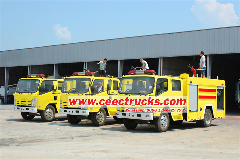 ISUZU NPR police fire water truck ISUZU NPR police fire water truck