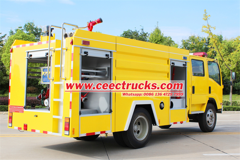 ISUZU NPR dry powder nitrogen fire truck ISUZU NPR dry powder nitrogen fire truck