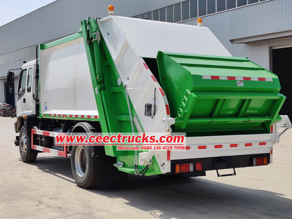 Isuzu waste collector truck