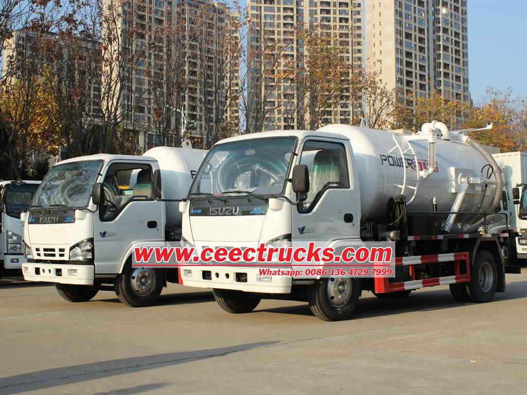 ISUZU 5000L sewage tank truck