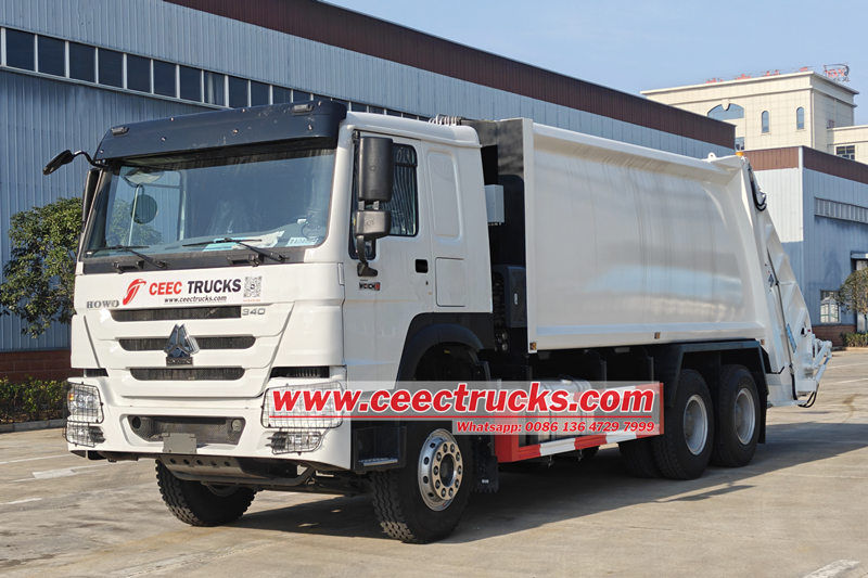 Howo 20cbm garbage compactor truck
