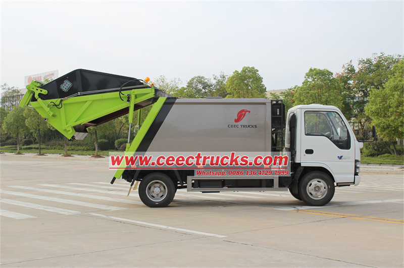 ISUZU NKR garbage rear loader truck ISUZU NKR garbage rear loader truck