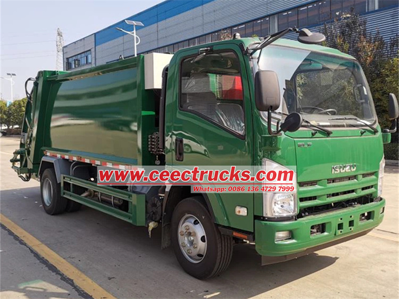 Isuzu refuse compactor truck for hot sale