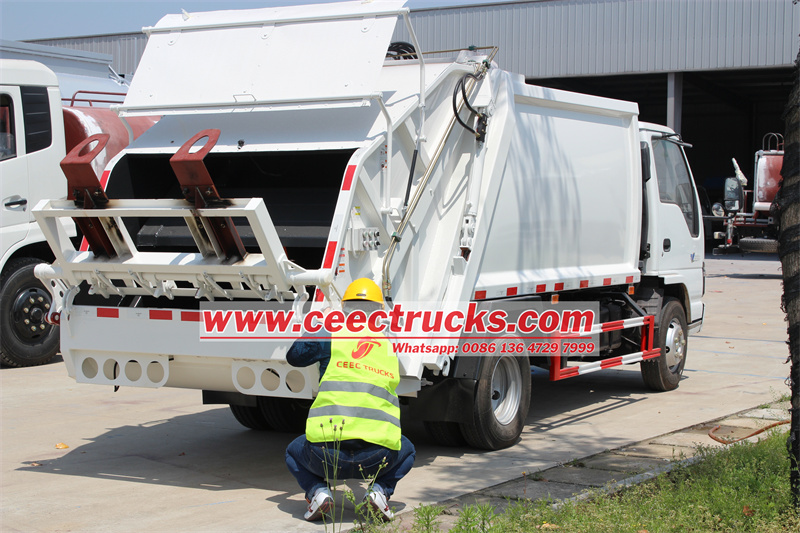 CEEC TRUCKS engineer testing refuse compactor truck