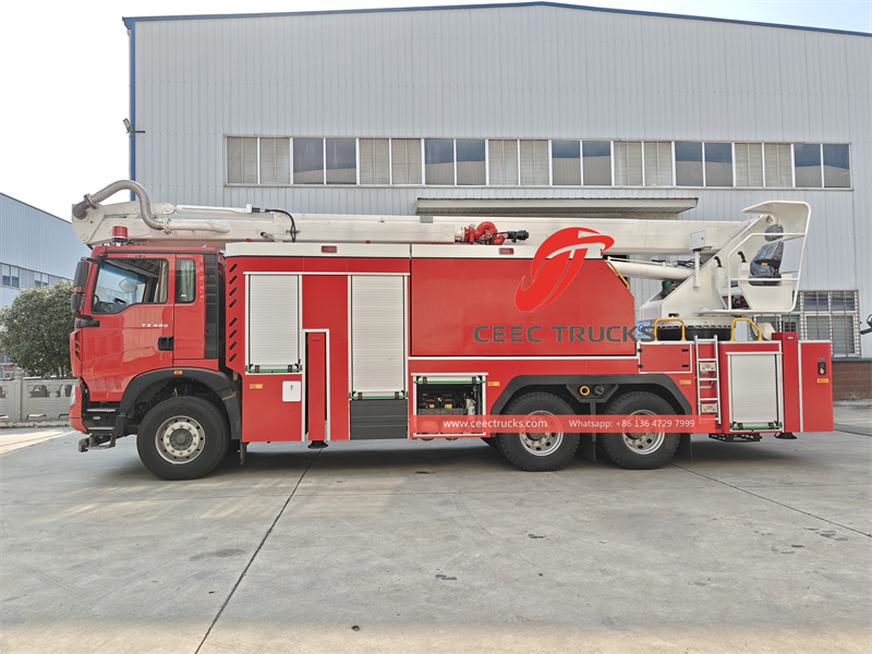 Howo water & foam with mounted high reach extendable turret Howo water & foam with mounted high reach extendable turret