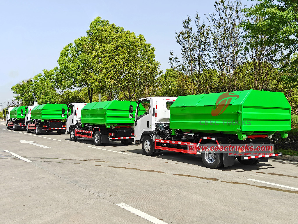 Isuzu hook loader garbage truck Isuzu hook loader garbage truck