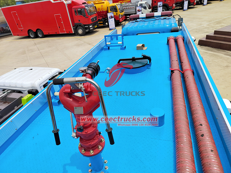 HOWO fire department truck top view