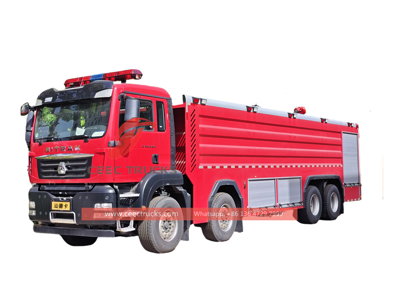 Howo 8x4 fire fighting truck