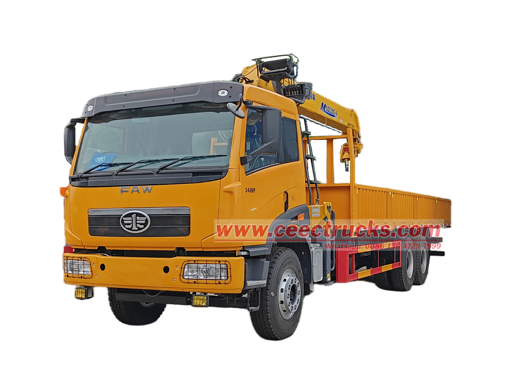  FAW 8 T truck loader crane 