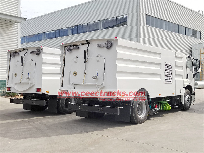 ISUZU 10cbm road sweeper truck export Dubai
