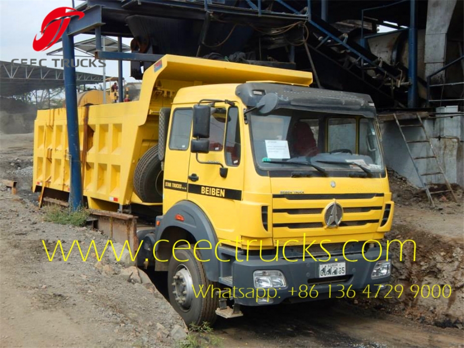 Best price China 50ton dump truck Beiben tipper truck