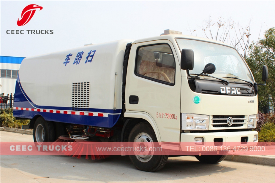 Dongfeng 5CBM လမ်းသန့်ရှင်းရေး ကုန်တင်ယာဉ်