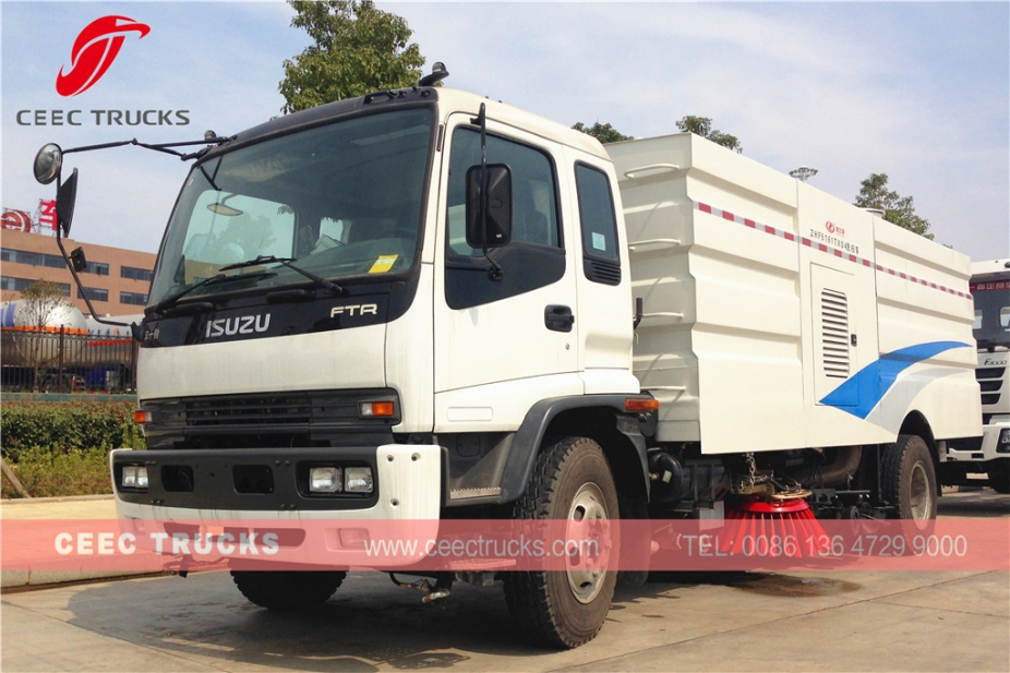 ISUZU ၁၂ ကျူပီမီတာ လမ်းသန့်ရှင်းရေးယာဉ်