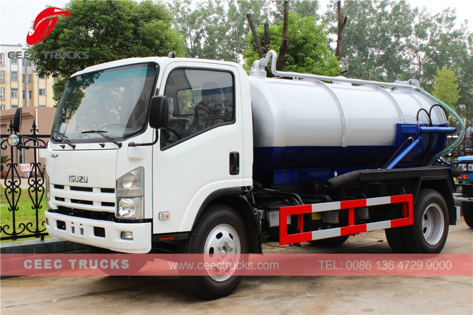 ISUZU ၈၀၀၀ လီတာ စွန့်ပစ်ရေ စုပ်စက်ကား