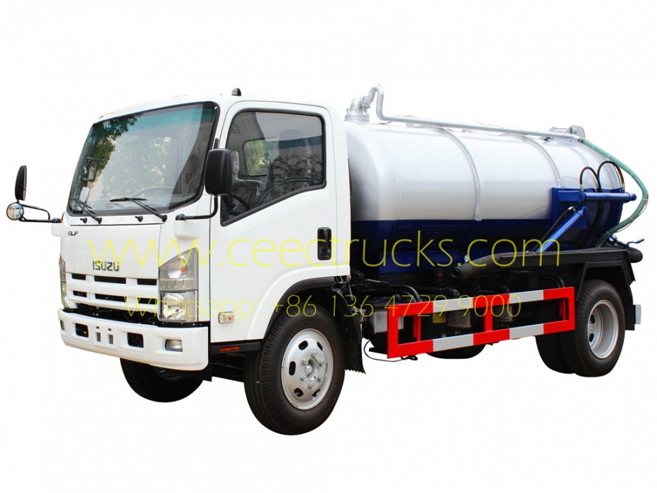 ISUZU ၈၀၀၀ လီတာ စွန့်ပစ်ရေ စုပ်စက်ကား