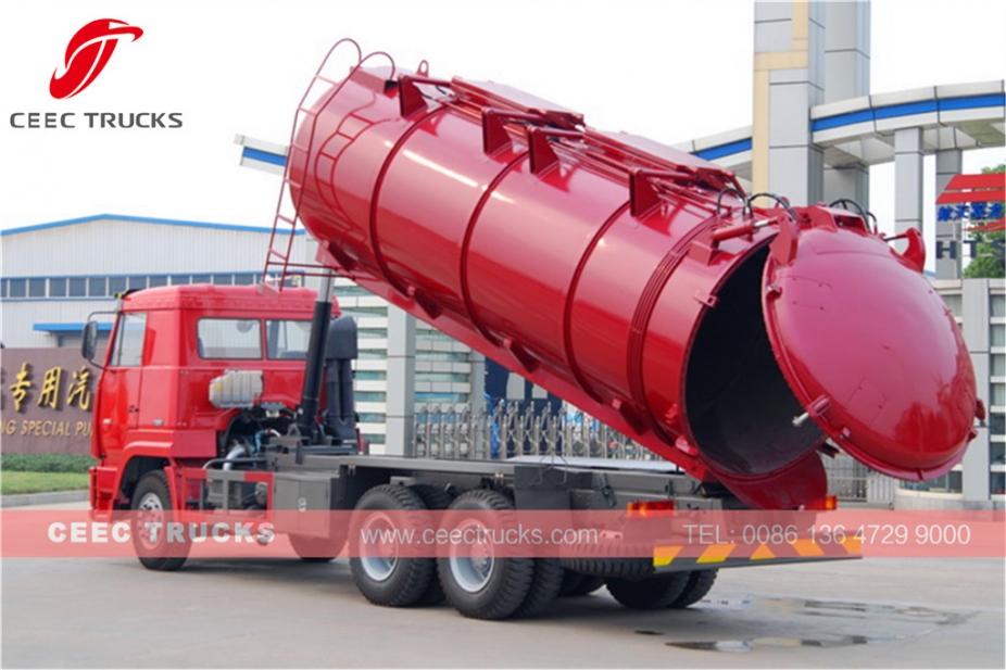 ရောင်းရန် HOWO ၁၈ ကျူပီအမ် စွန့်ပစ်ရေ စုပ်စက်ကား