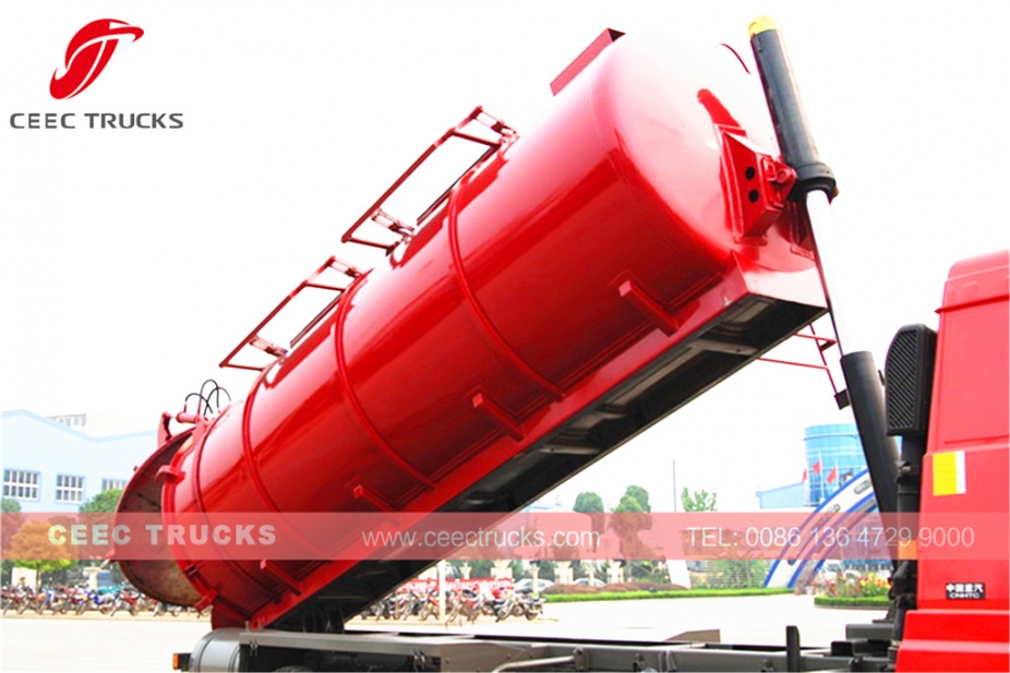 ရောင်းရန် HOWO ၁၈ ကျူပီအမ် စွန့်ပစ်ရေ စုပ်စက်ကား