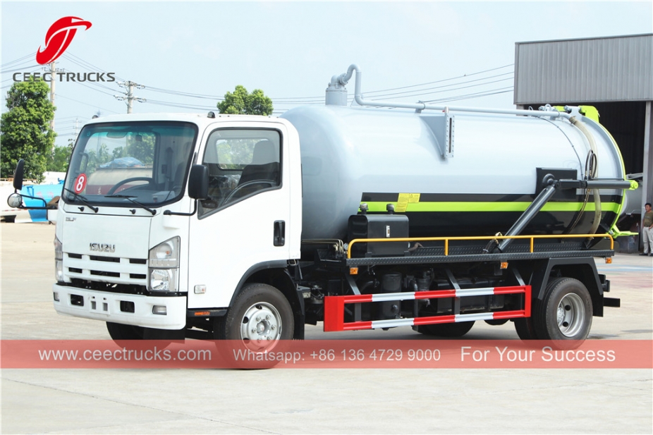 ISUZU ၈ ကျူးမီ စွန့်ပစ်ရေ ကား