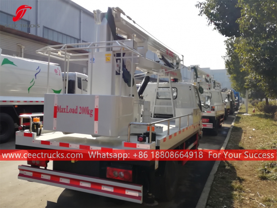 14m တန် JMC လေထောင် ပလက်ဖောင်း ကား