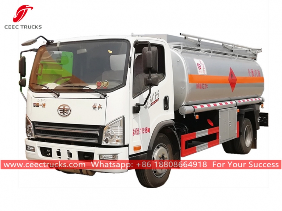 ၁၀ ကျူဗစ်မီတာ လောင်စာ တင်သည့် ကား FAW