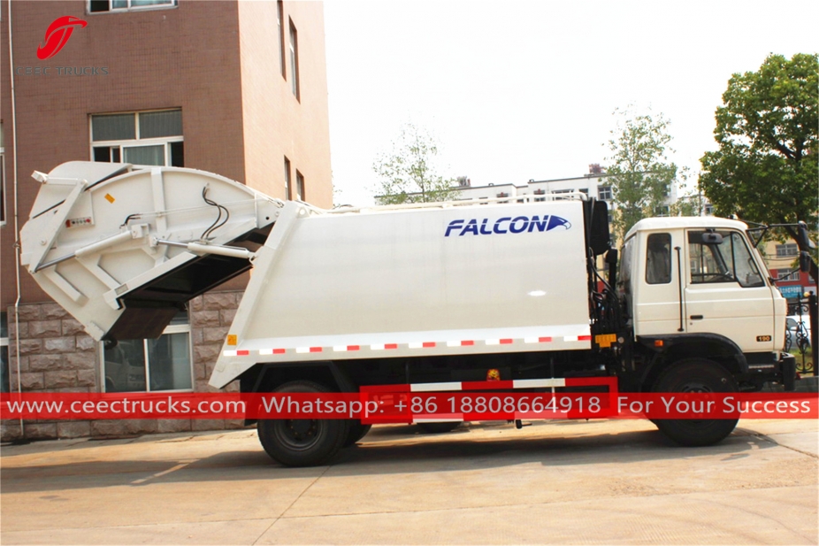 Dongfeng ၁၄ ကျူပီမီတာ စွန့်ပစ်ပစ္စည်း သိပ်သည်း ယာဉ်