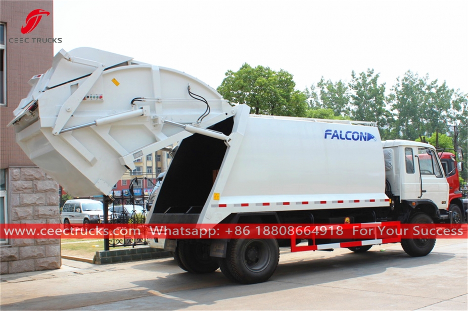 Dongfeng ၁၄ ကျူပီမီတာ စွန့်ပစ်ပစ္စည်း သိပ်သည်း ယာဉ်