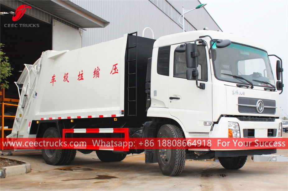 Dongfeng ၁၄ ကျူပီမီတာ စွန့်ပစ်ပစ္စည်း သိပ်သည်း ယာဉ်
