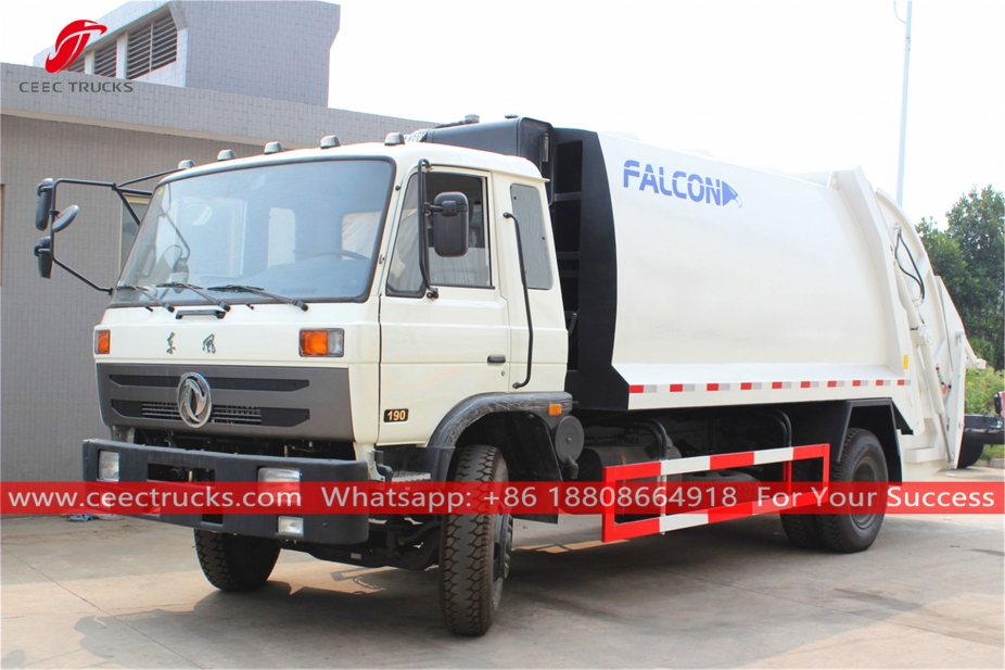 Dongfeng ၁၄ ကျူပီမီတာ စွန့်ပစ်ပစ္စည်း သိပ်သည်း ယာဉ်
