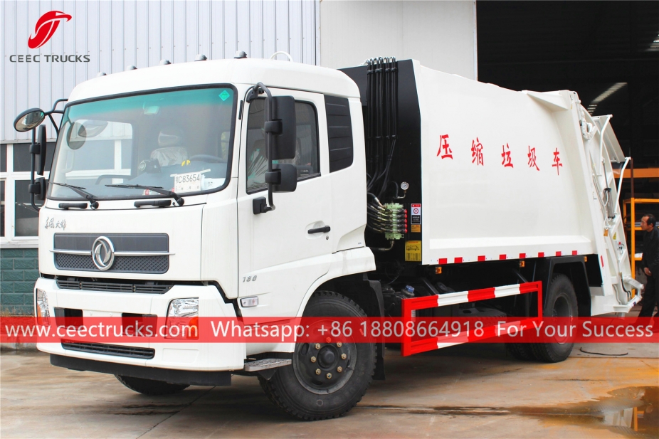 Dongfeng ၁၄ ကျူပီမီတာ စွန့်ပစ်ပစ္စည်း သိပ်သည်း ယာဉ်
