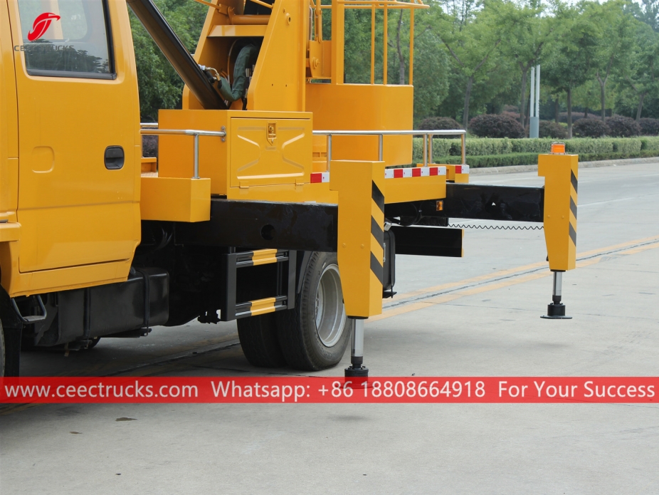 ISUZU ၁၆ မီတာ လေထောင် ပလက်ဖောင်း လူတင် ယာဉ်