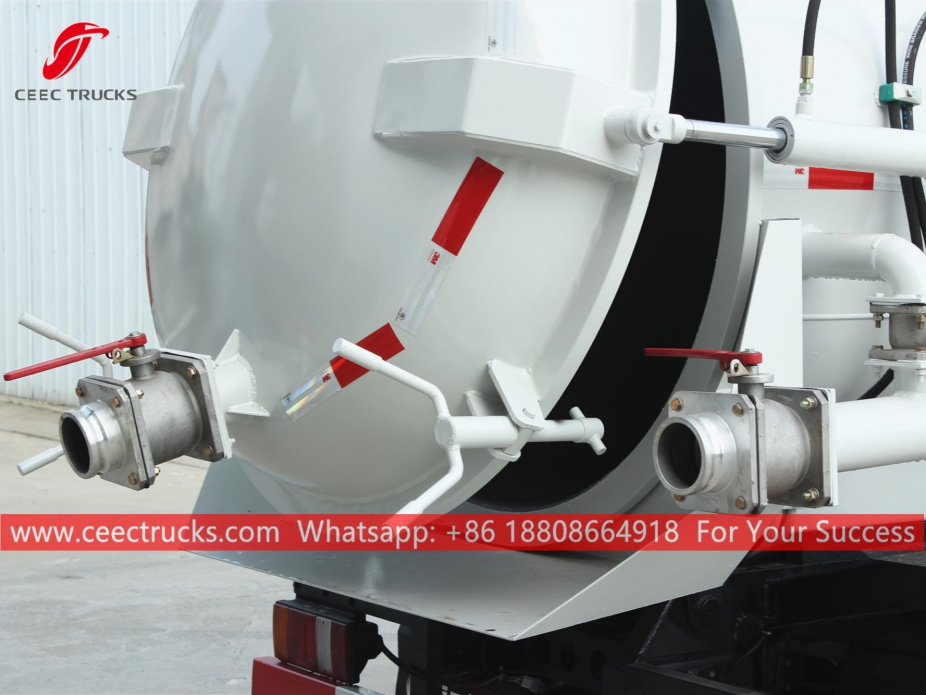 ၄၀၀၀ လီတာ လေဟာပြင် ညစ်ညမ်းရေ ယာဉ် ISUZU