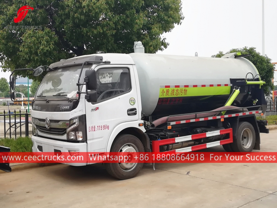 ၈၀၀၀ လီတာ လေဟာပြင် ညစ်ညမ်းရေ စုပ်ယာဉ် DONGFENG