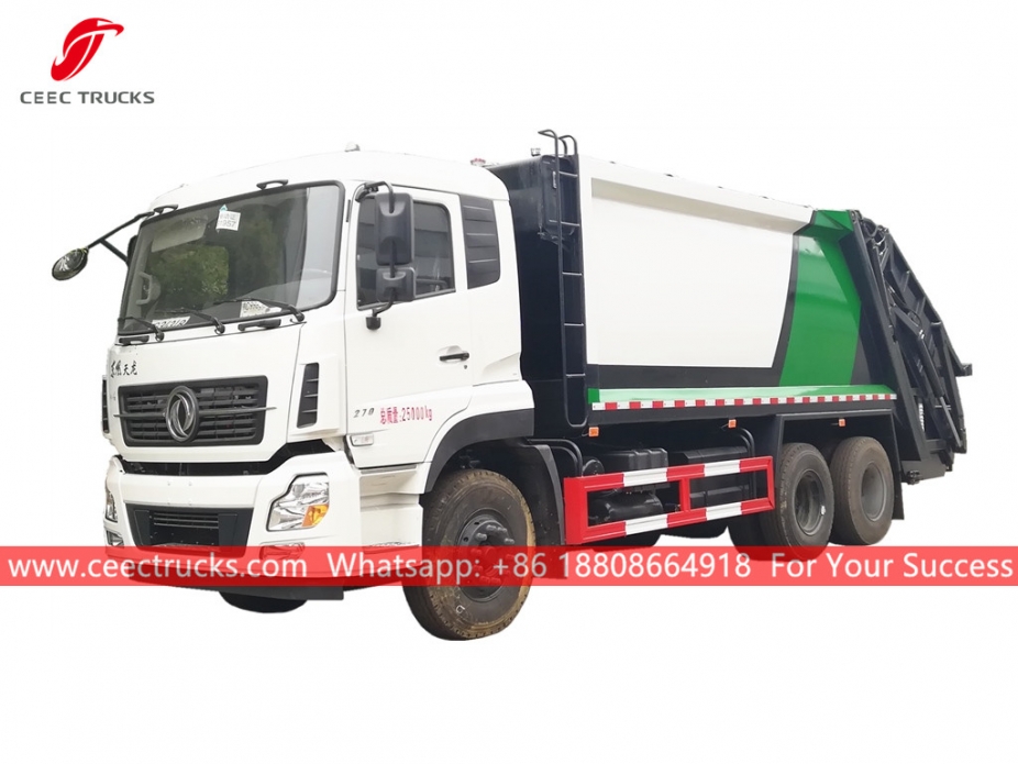 Dongfeng ၁၈ ကျူပီမီတာ စွန့်ပစ်ပစ္စည်း သိပ်သည်း ယာဉ်